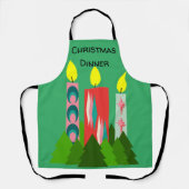 クリスマスキャンドル エプロン (正面)