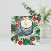クリスマスキャンドル カード (スタンド正面)