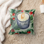クリスマスキャンドル クッション (ブランケット)
