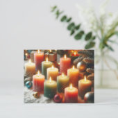 クリスマスキャンドル シーズンポストカード (スタンド正面)