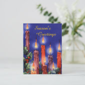 クリスマスキャンドル シーズンポストカード (スタンド正面)