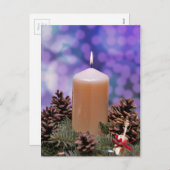 クリスマスキャンドル シーズンポストカード (正面/裏面)