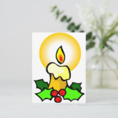 クリスマスキャンドル シーズンポストカード (スタンド正面)