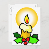 クリスマスキャンドル シーズンポストカード (正面/裏面)