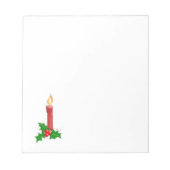 クリスマスキャンドル ノートパッド (正面)