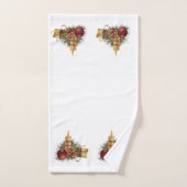 クリスマスキャンドル バスタオルセット (ハンドタオル)