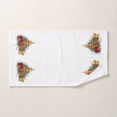 クリスマスキャンドル バスタオルセット (ハンドタオル)