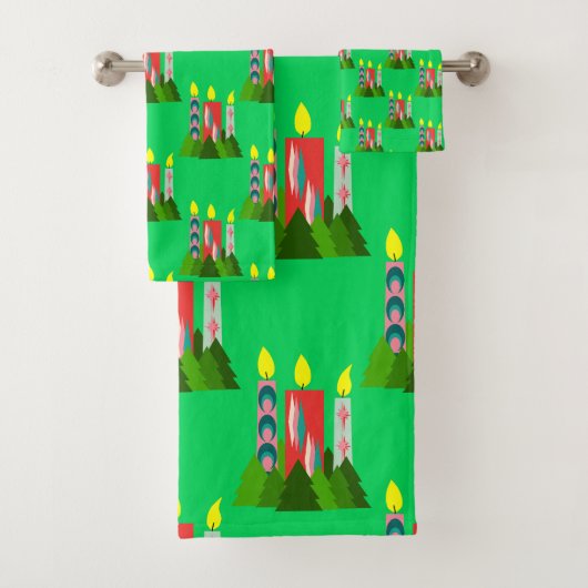 クリスマスキャンドル バスタオルセット (インサイチュ)