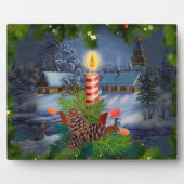 クリスマスキャンドル フォトプラーク (正面)