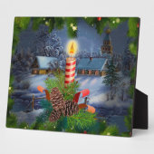 クリスマスキャンドル フォトプラーク (側面)