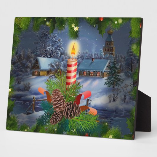 クリスマスキャンドル フォトプラーク (側面)