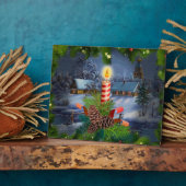 クリスマスキャンドル フォトプラーク (側面)