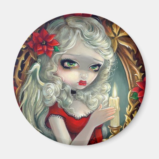 「クリスマスキャンドル」マグネット マグネット (正面)