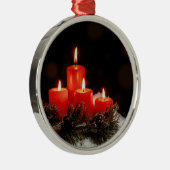 クリスマスキャンドル メタルオーナメント (右)