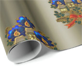 クリスマスキャンドル ラッピングペーパー (ロールコーナー)