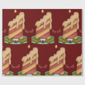 クリスマスキャンドル ラッピングペーパー (フラット)