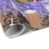 クリスマスキャンドル ラッピングペーパー (ロールコーナー)