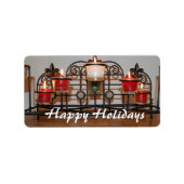 クリスマスキャンドル ラベル (正面)