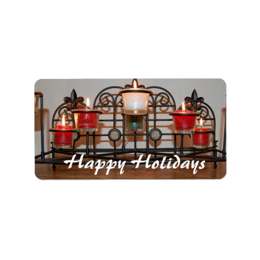 クリスマスキャンドル ラベル (正面)