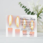 クリスマスキャンドル 招待状 (スタンド正面)