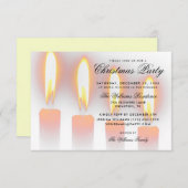 クリスマスキャンドル 招待状 (正面/裏面)