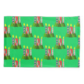 クリスマスキャンドル 枕カバー (裏面)