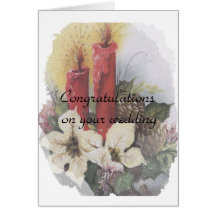 クリスマスキャンドル、白いポインセチア付きピネコン