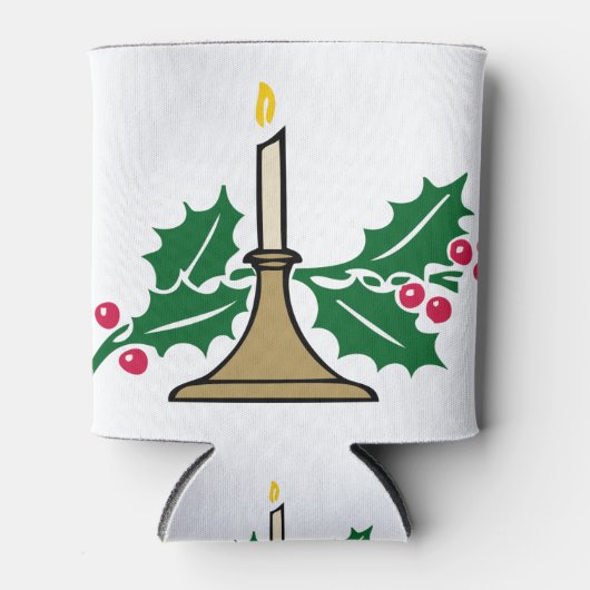 クリスマスキャンドル 缶クーラー (正面)