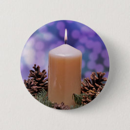 クリスマスキャンドル 缶バッジ