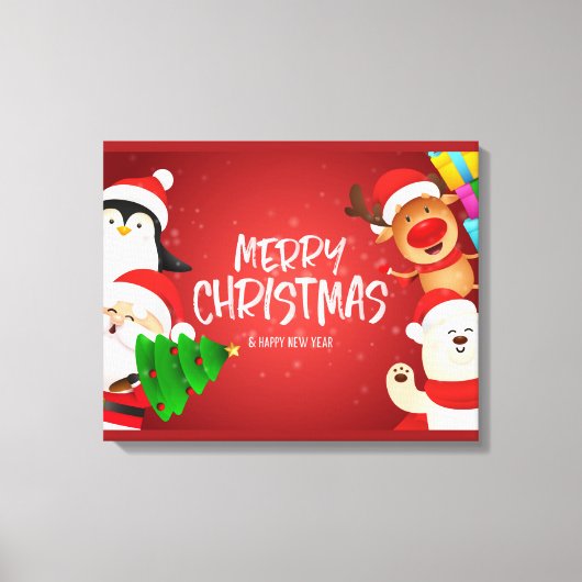 クリスマスキャンバス印刷 キャンバスプリント (正面)