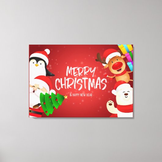 クリスマスキャンバス印刷 キャンバスプリント (正面)