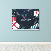 クリスマスキャンバス印刷 キャンバスプリント (インサイチュ (ウッドフロア))