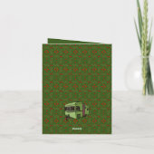 クリスマスキャンパーのクリスマスカード ノートカード (裏面)