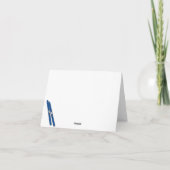 クリスマスキャンパーのグリーティングカード サンキューカード (裏面)