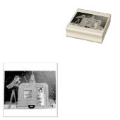 クリスマスキャンパートレーラーレトロアートゴムのスタンプ ラバースタンプ (押印)