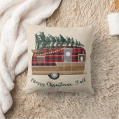 クリスマスキャンパー枕 クッション (ブランケット)