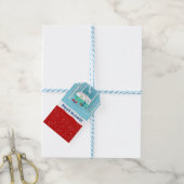 クリスマスキャンパー ギフトタグ (より糸付き)