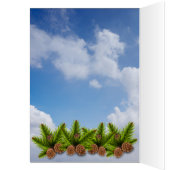 クリスマスキャンピングカップル愛メッセージカード (内側 (左))