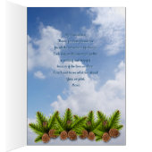 クリスマスキャンピングカップル愛メッセージカード (内側 (右))