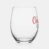 クリスマスキャンプグラス | 最高のクリスマス眼鏡！ ステムなしワイングラス (右)