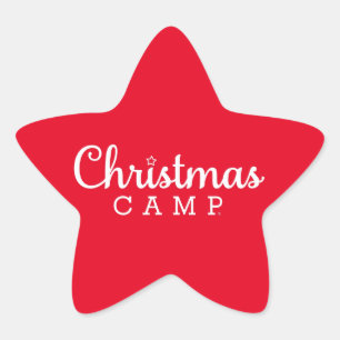 クリスマスキャンプステッカー  クリスマススタンプ 星シール