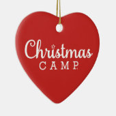 クリスマスキャンプハートオーナメント セラミックオーナメント (右)