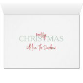 クリスマスキュートウォーターカラーレッドフェスティバルオーナメント (内部横(下))