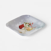 クリスマスキュートエンジェル&キティキャット紙プレート ペーパープレート (傾斜あり)