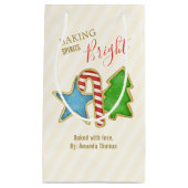 クリスマスキュートカラフルCookieお洒落切り出し スモールペーパーバッグ (正面)