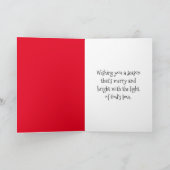 クリスマスキュートゴールデンレトリバードッグ カード (内部)