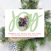 クリスマスキュートジョイシンプルタイポグラフィお洒落 シーズンカード