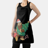 クリスマスキュートビグフットサスカッチクリスマスツリーライト エプロン (インサイチュ)