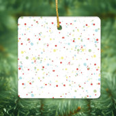 クリスマスキュートピンクフラミンゴホリデーライト セラミックオーナメント