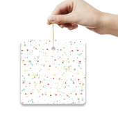 クリスマスキュートピンクフラミンゴホリデーライト セラミックオーナメント